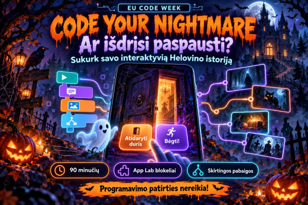 👻 CODE YOUR NIGHTMARE Ar išdrįsi paspausti?